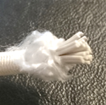 Multistrand elastic natural rubber