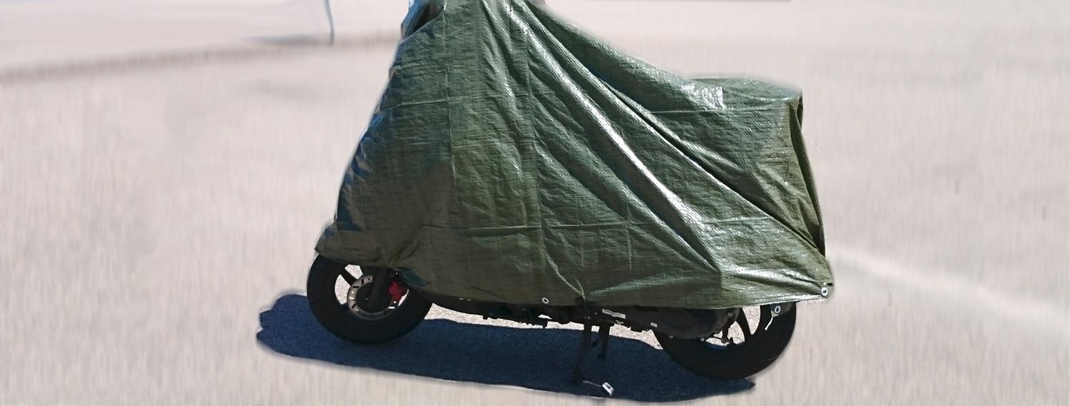 Holdon Clips securing Motorbike Covers