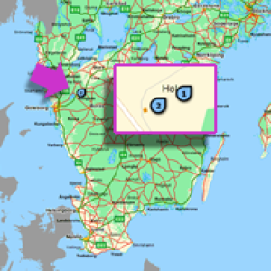 Localisation du village Hol sur la carte